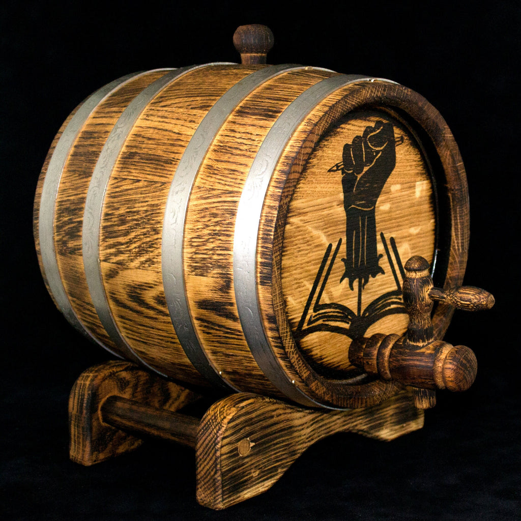 Personalized oak Whiskey Barrel, 1, 2, 3, 5. 10, 15 Liter Oak Barrel, Rum, Bourbon, Wine Lover Gift, Barrel, Aging, for Man, oak winemaker