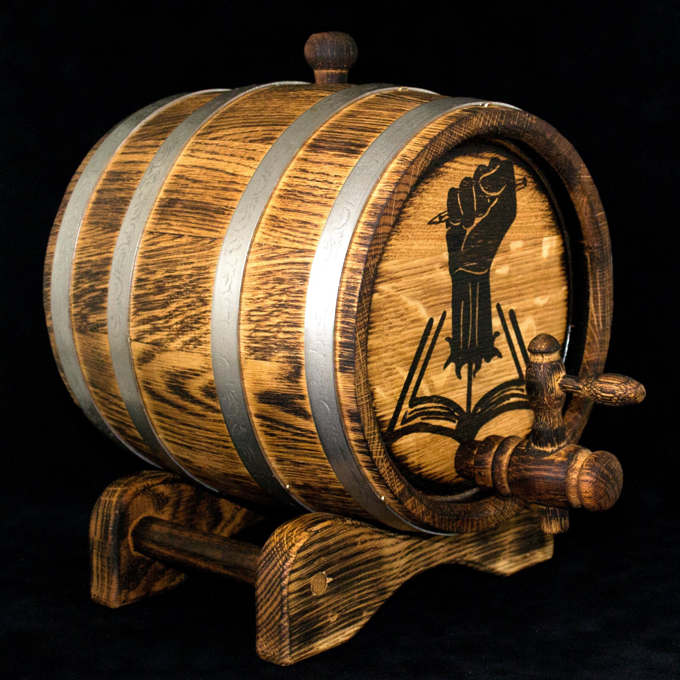 Personalized oak Whiskey Barrel, 1, 2, 3, 5. 10, 15 Liter Oak Barrel, Rum, Bourbon, Wine Lover Gift, Barrel, Aging, for Man, oak winemaker