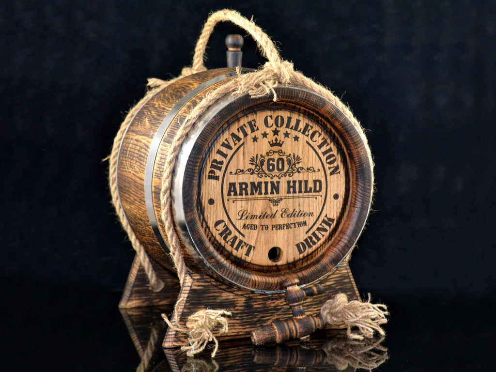Personalized whiskey Barrel 1, 2, 3, 5. 10, 15 L Oak Rum Bourbon Barrel aging oak, Aging Barrel, cask Gift for Man Scotch Lover barrel