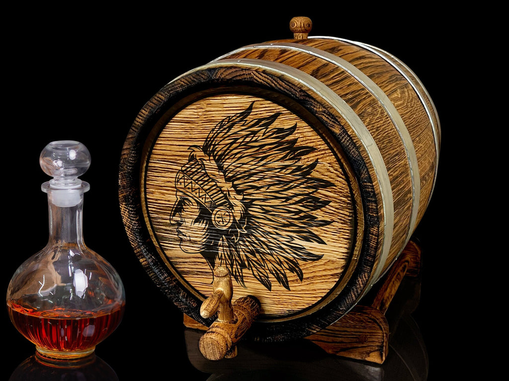 Personalized oak Whiskey Barrel, Oak cask 1, 2, 3, 5. 10, 15 Liter, Aging Rum Scotch Gift Men him dad Groomsmen Groom Gift