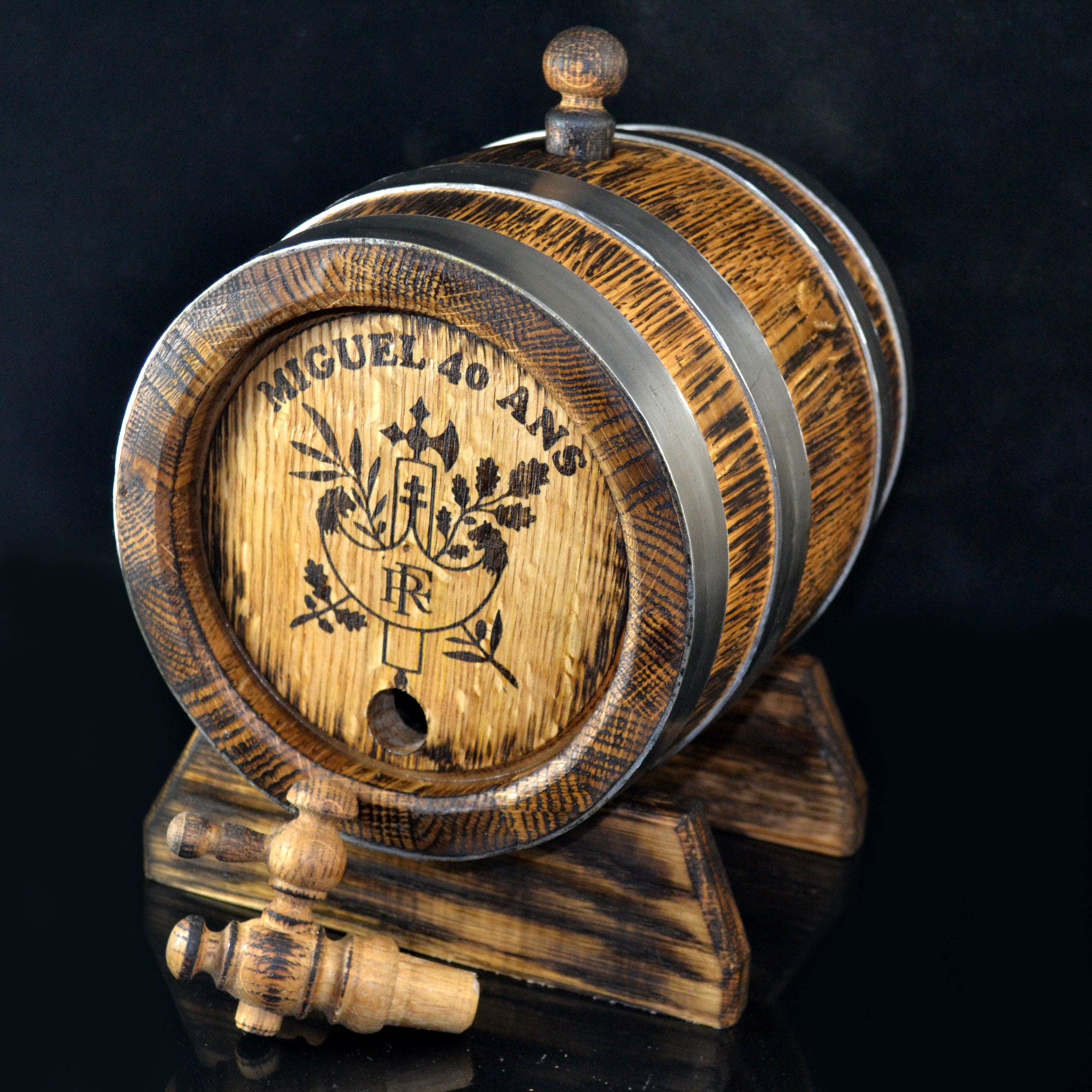 Personalized Oak Barrels for Aging Elite Spirits: The Perfect Gift for Whiskey lover Barrel 1, 2, 3, 5, 10 15 Liter Aging Bourbon Scotch Rum