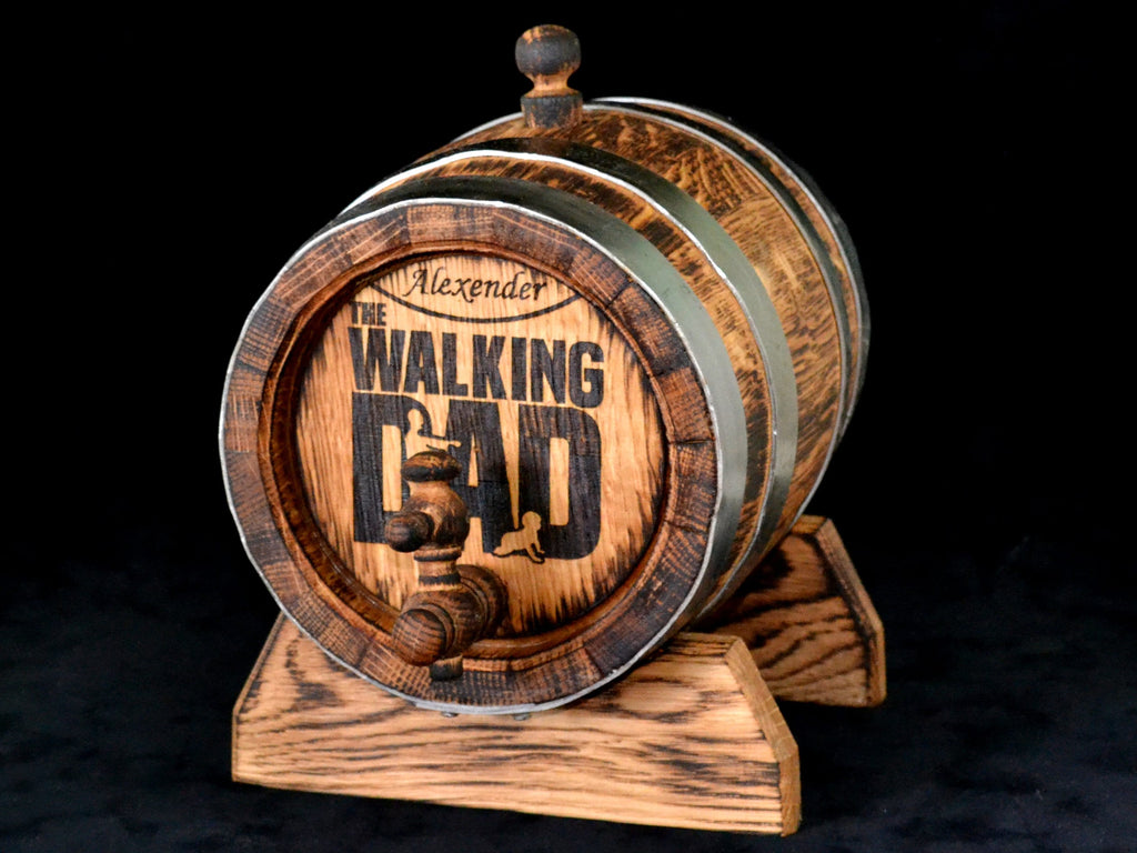 Personalized Oak Whiskey Aging Barrel 1, 2, 3, 5, 10, 15 Liter Rum Barrel, Bourbon Barrel Gift for Man Scotch Lover oak winemaker barrel