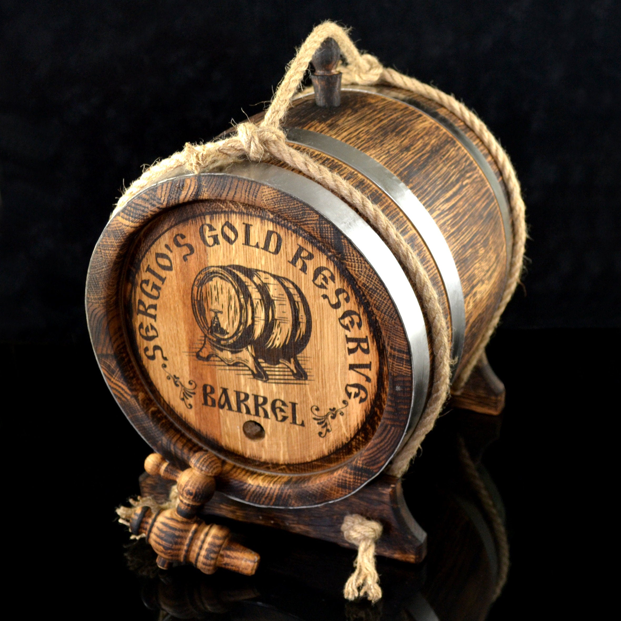 solid oak whiskey barrel 1, 2, 3, 5. 10, 15 L Oak Barrel, Rum Bourbon Personalized Barrel, Aging Barrel Gift for Man Scotch Lover barrel