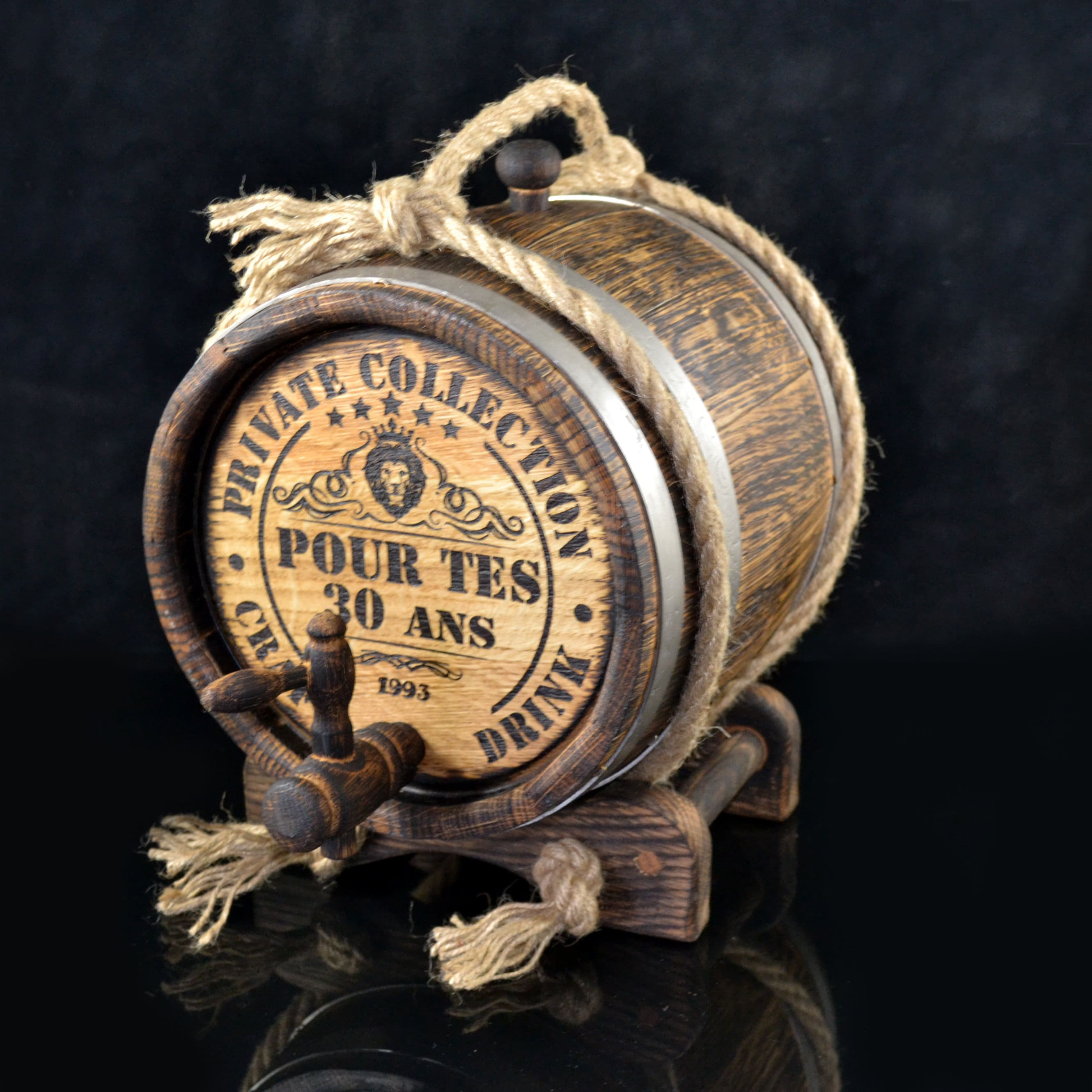 Aging Oak Barrel 1, 2, 3, 5, 10, 15 Liter Oak Barrel antique Rum Barrel Bourbon Whiskey Oak Retro Barrel Gift for Man Scotch Lover oak winemaker