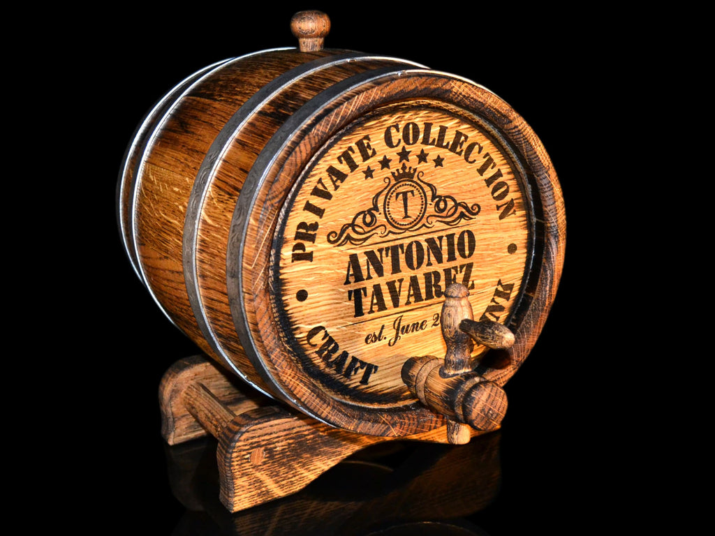 Personalized Oak Barrels: The Ultimate Gift for Whiskey Lovers  1, 2, 3, 5, 10, 15 L Handcrafted Oak Barrels for Elite Spirits