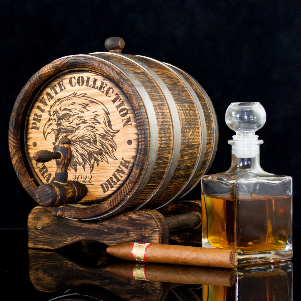 Personalized Oak Barrels for Aging Elite Spirits: The Perfect Gift for Whiskey lover Barrel 1, 2, 3, 5, 10 15 Liter Aging Bourbon Scotch Rum
