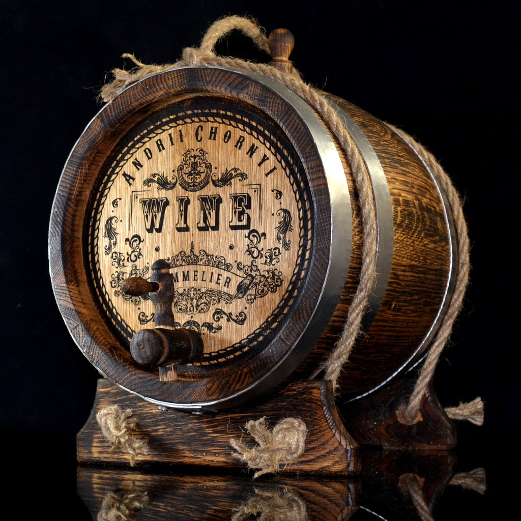 Personalized oak whiskey Barrel 1, 3, 5. 10, 15 L Barrel, Rum Bourbon Barrel aging oak, Aging Barrel, cask Gift for Man Scotch Lover barrel