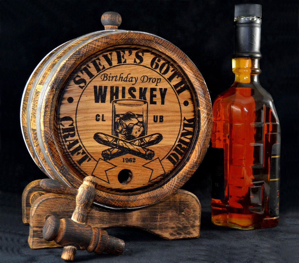 Personalized oak Barrel 1, 2, 3, 5, 10, 15 Oak cask Liter Rustic Aging Bourbon Rum Scotch  Whiskey Gift for Men him dad Groomsmen Groom Gift