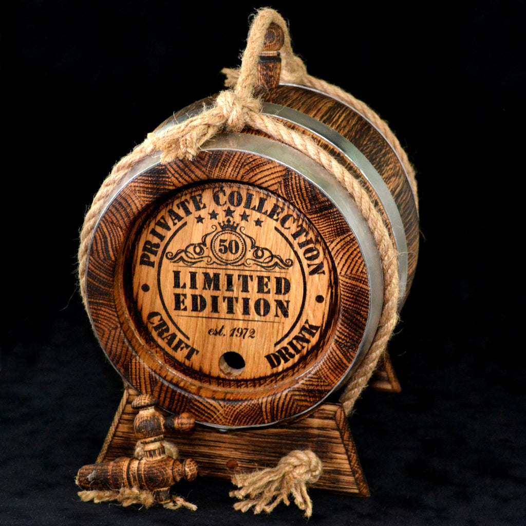 Oak Retro Barrel 1, 3, 5. 10, 15 Liter Oak Barrel, antique Rum Aging Barrel Bourbon Whiskey  Barrel Gift for Man Scotch Lover oak winemaker