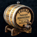 Oak whiskey barrel 1, 2, 3, 5, 10, 15 L Personalized aging Oak Rum Bourbon Barrel Gift for Man Scotch Lover retro barrel in loft style