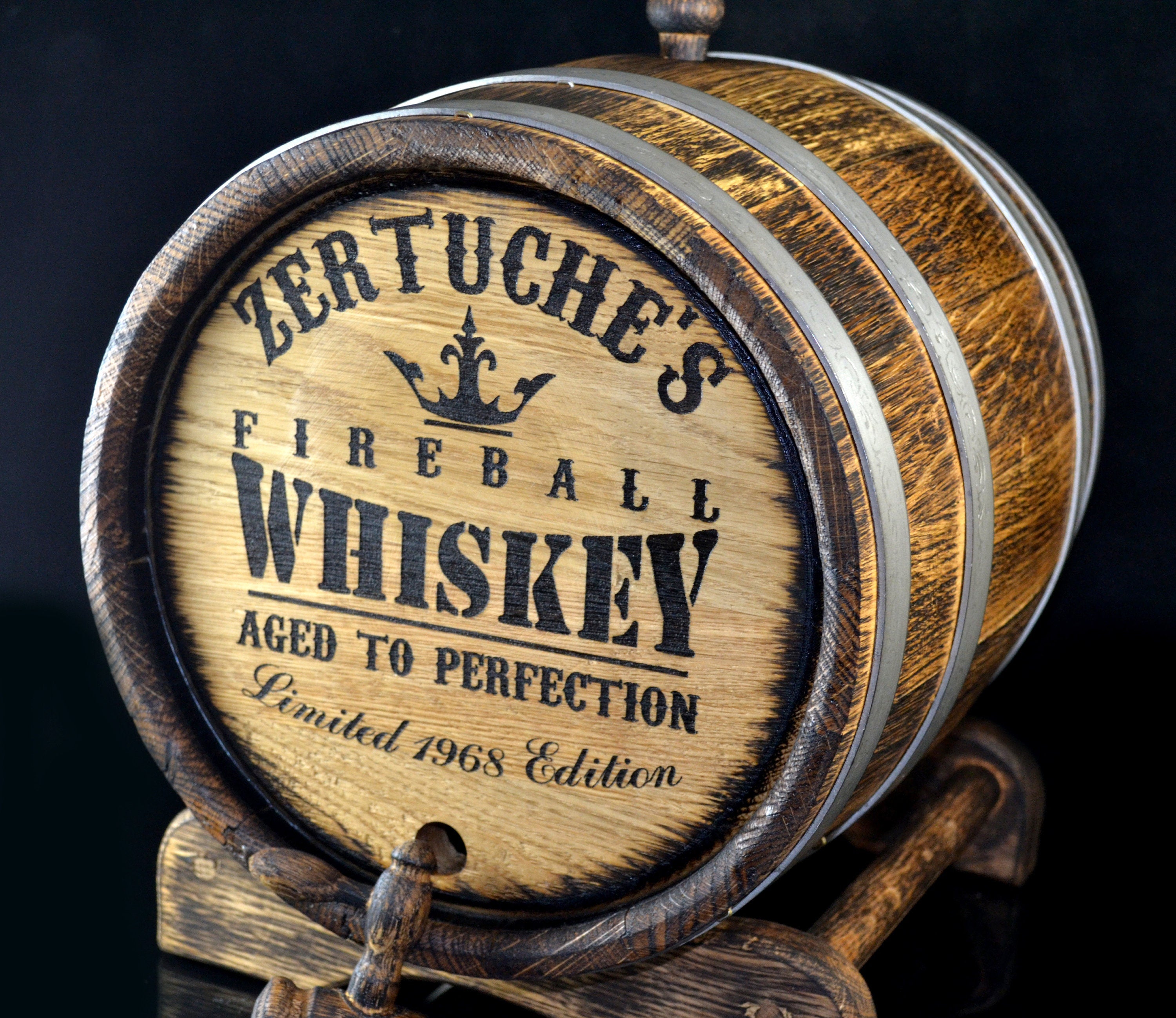 Gift for Men Personalized oak Barrel 1, 2, 3, 5, 10, 15 Oak cask Liter Rustic Aging Bourbon Rum Scotch  Whiskey him dad Groomsmen Groom Gift