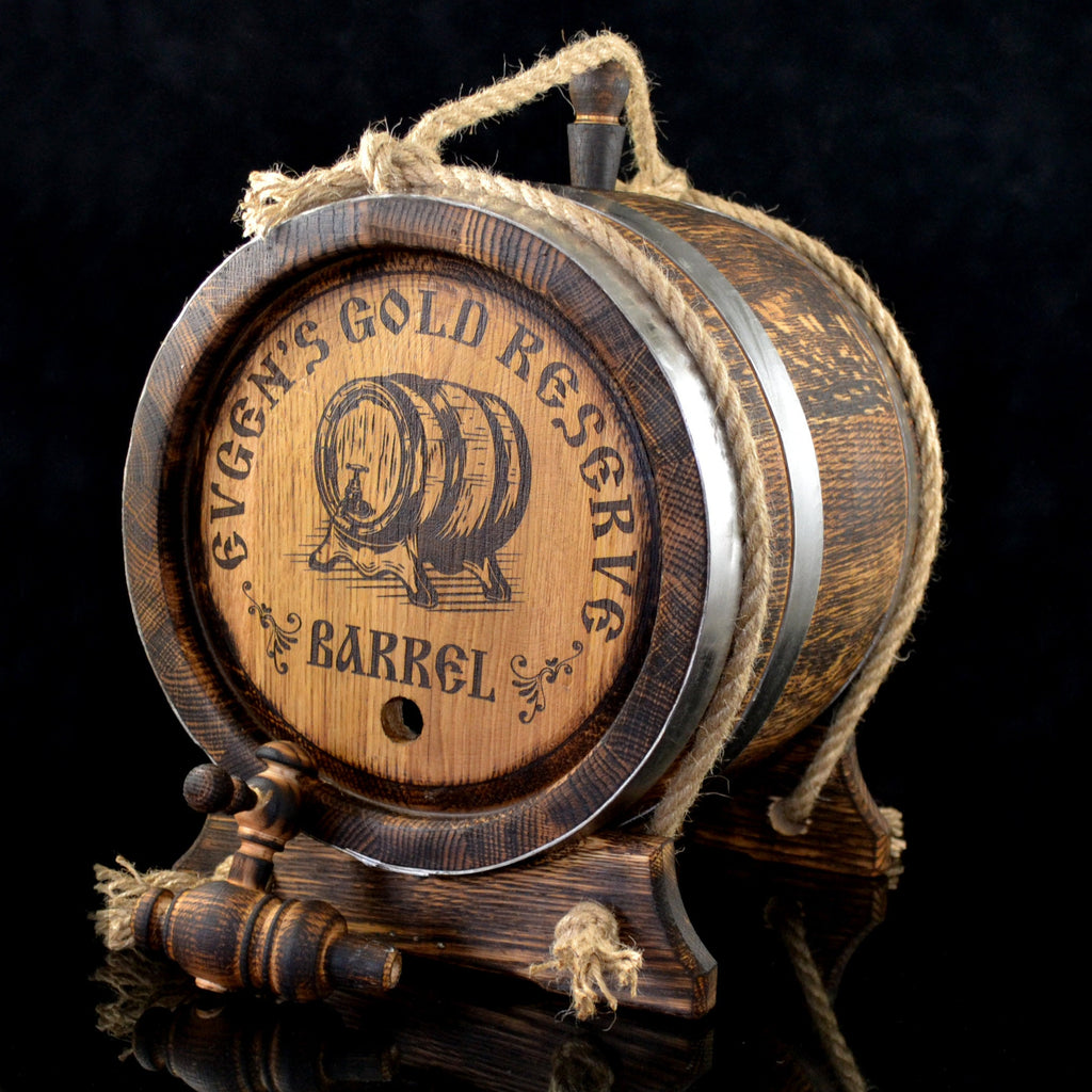 solid oak whiskey barrel 1, 2, 3, 5. 10, 15 L Oak Barrel, Rum Bourbon Personalized Barrel, Aging Barrel Gift for Man Scotch Lover barrel
