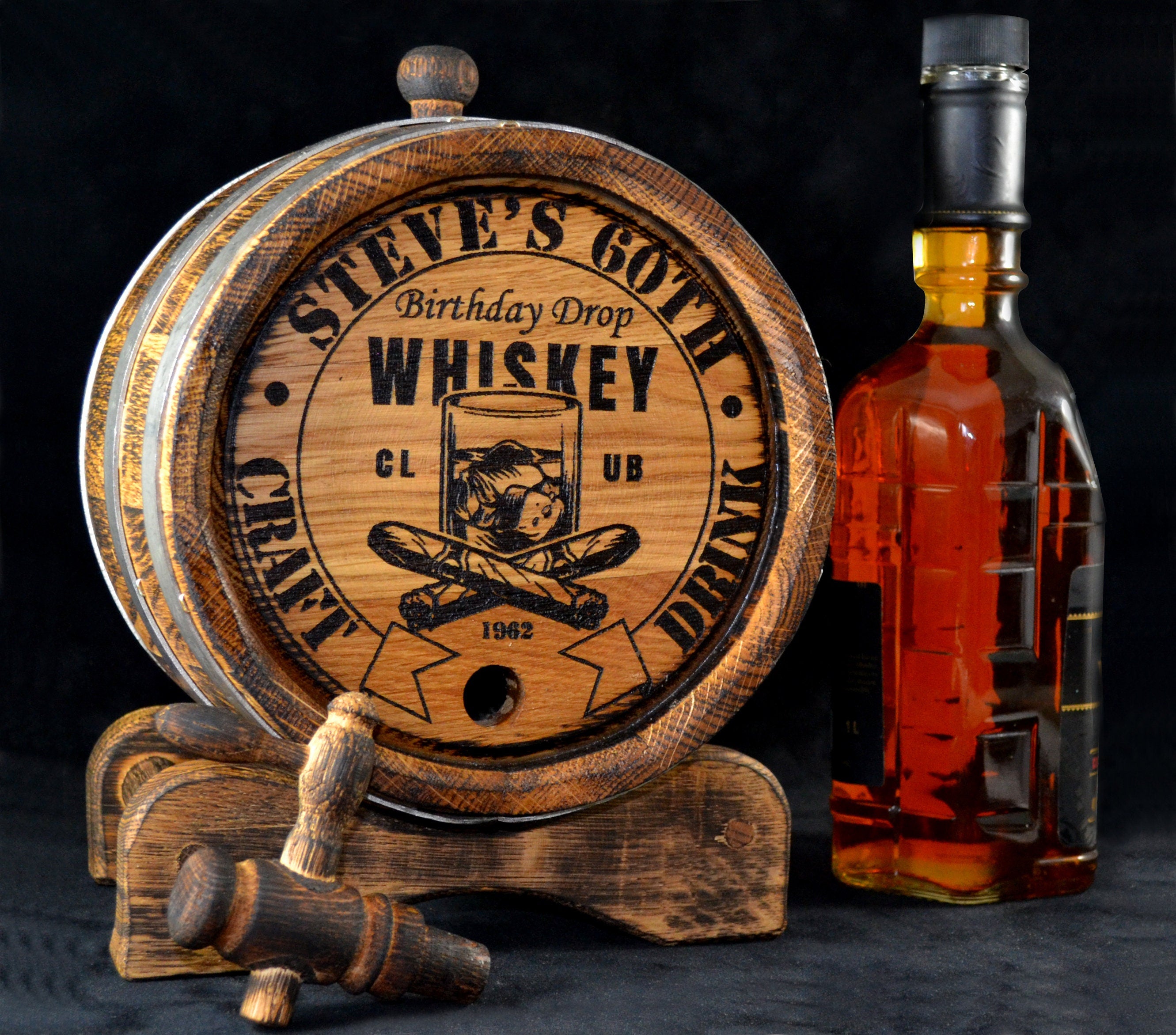 Personalized Oak Barrel: Crafted Elegance for Elite Spirits, Unforgettable Gifts for Whiskey Enthusiasts  1, 2, 3, 5, 10, 15 Liter Aging Rum