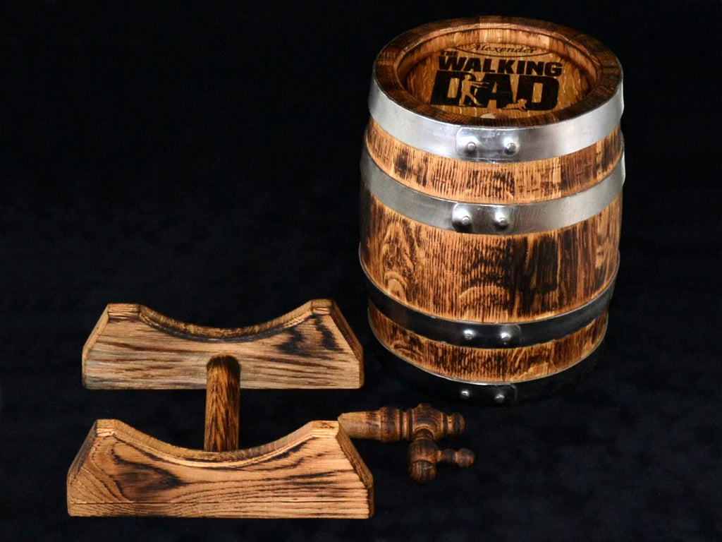 Personalized Oak Whiskey Aging Barrel 1, 2, 3, 5, 10, 15 Liter Rum Barrel, Bourbon Barrel Gift for Man Scotch Lover oak winemaker barrel