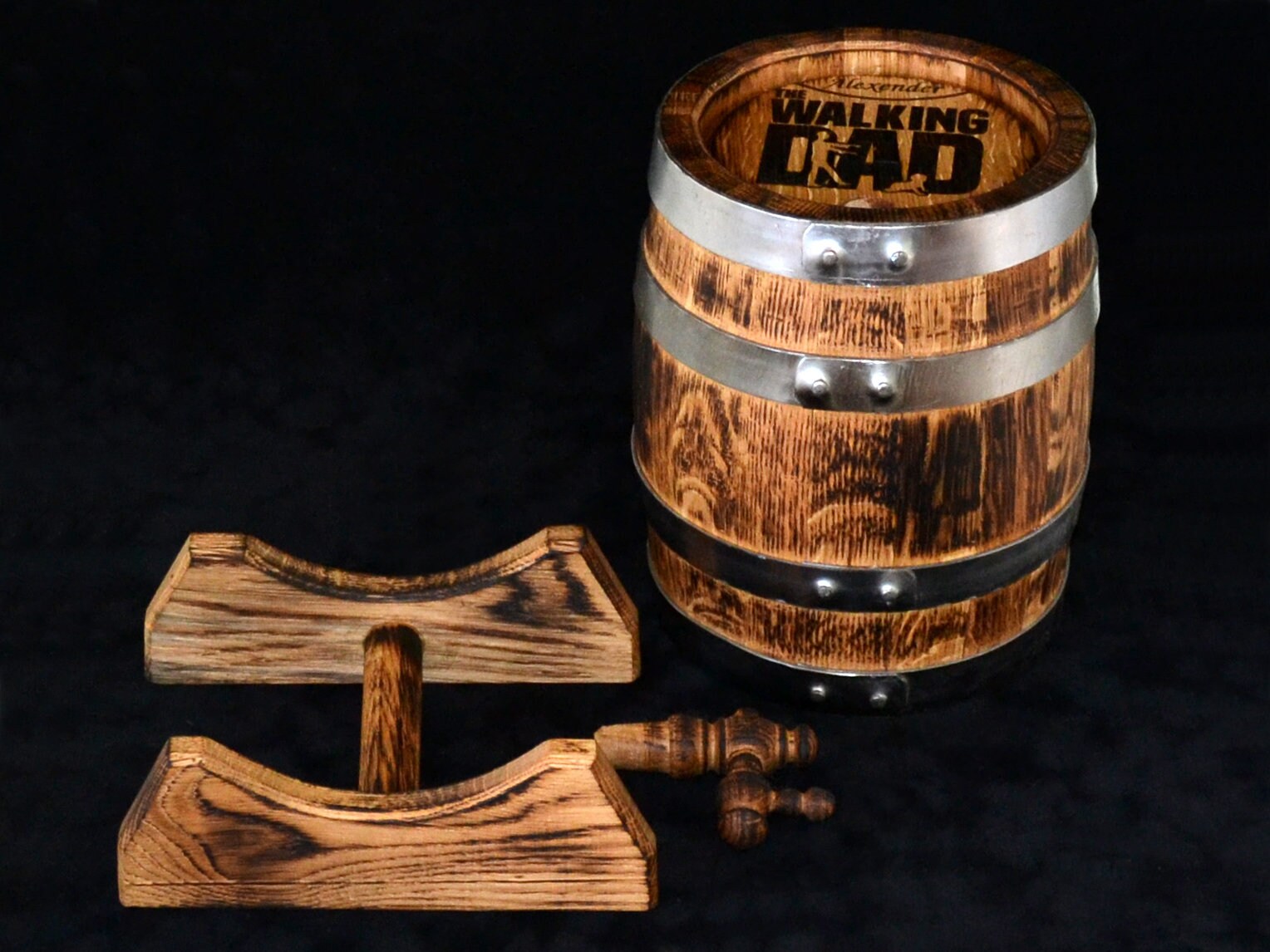 Personalized Oak Whiskey Aging Barrel 1, 2, 3, 5, 10, 15 Liter Rum Barrel, Bourbon Barrel Gift for Man Scotch Lover oak winemaker barrel