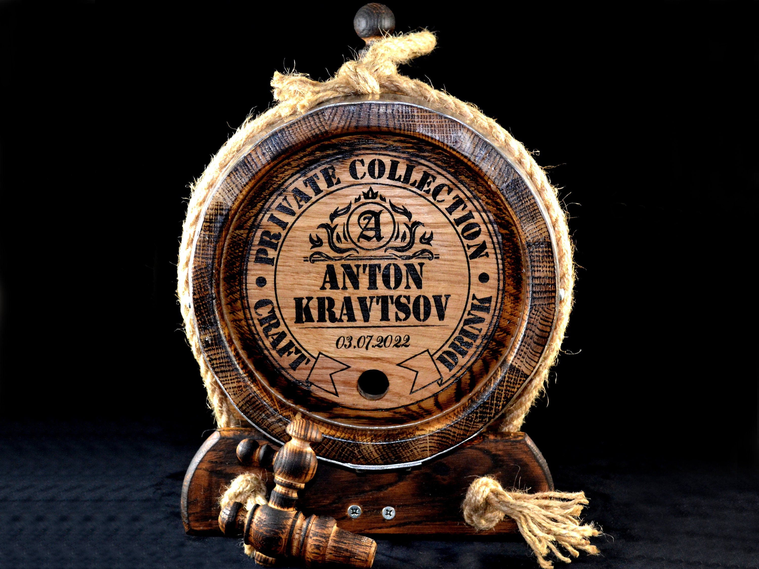 Personalized aging whiskey Barrel 1, 2, 3, 5, 10, 15 L Oak Barrel, Rum Bourbon Barrel oak Aging Barrel cask Gift for Man Scotch Lover barrel