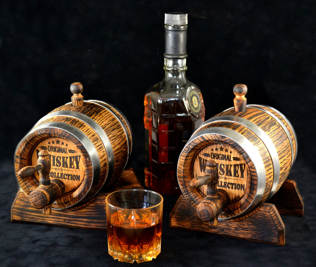 Oak Whiskey Barrel, 1 Liter Rum Oak Barrel, Rum Barrel, Aging Barrel Bourbon Barrel Gift for Man Scotch Lover oak winemaker