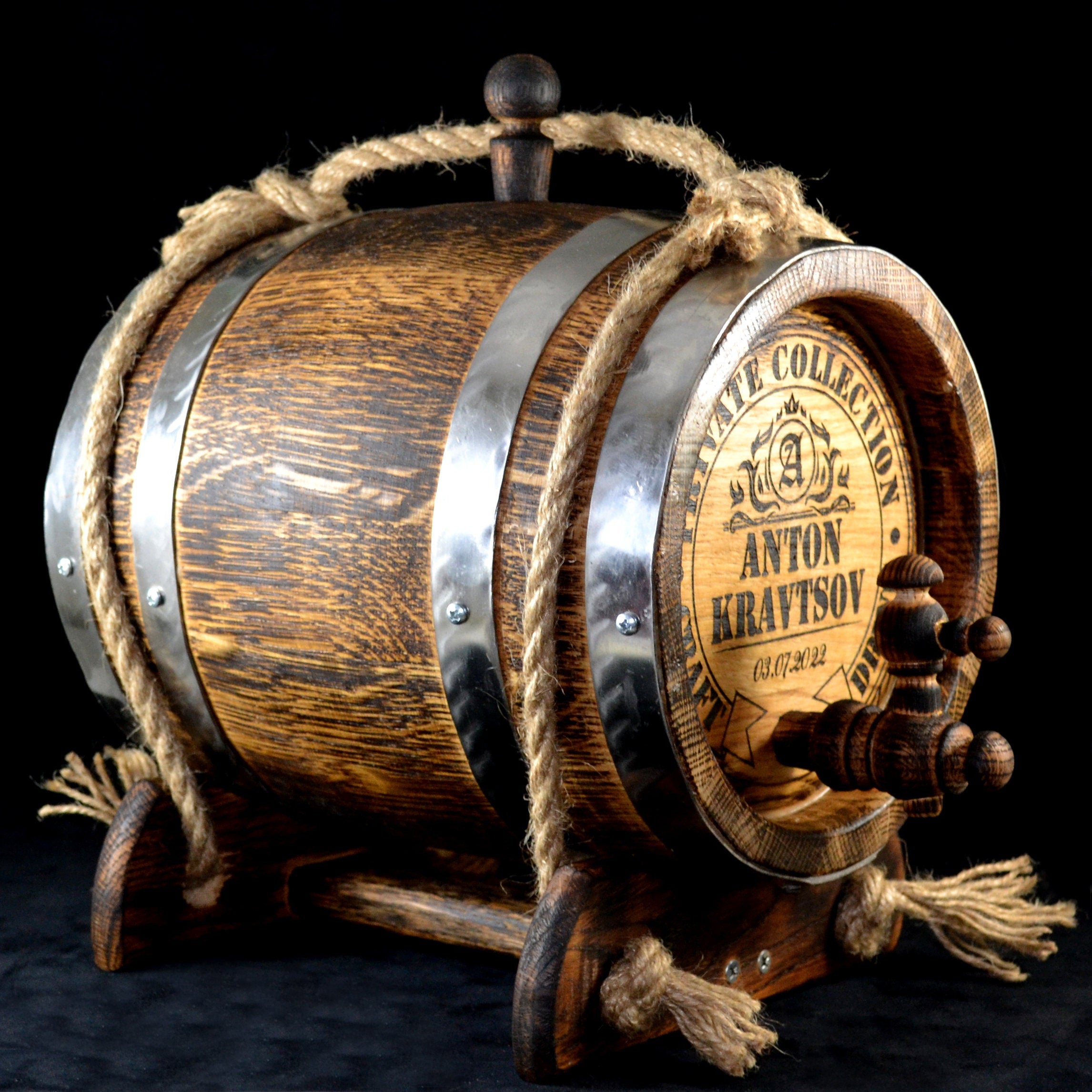 Personalized whiskey Barrel 1, 3, 5. 10, 15 L Gift for Man Oak Barrel, Rum Bourbon Barrel aging oak, Aging Barrel, cask  Scotch Lover barrel
