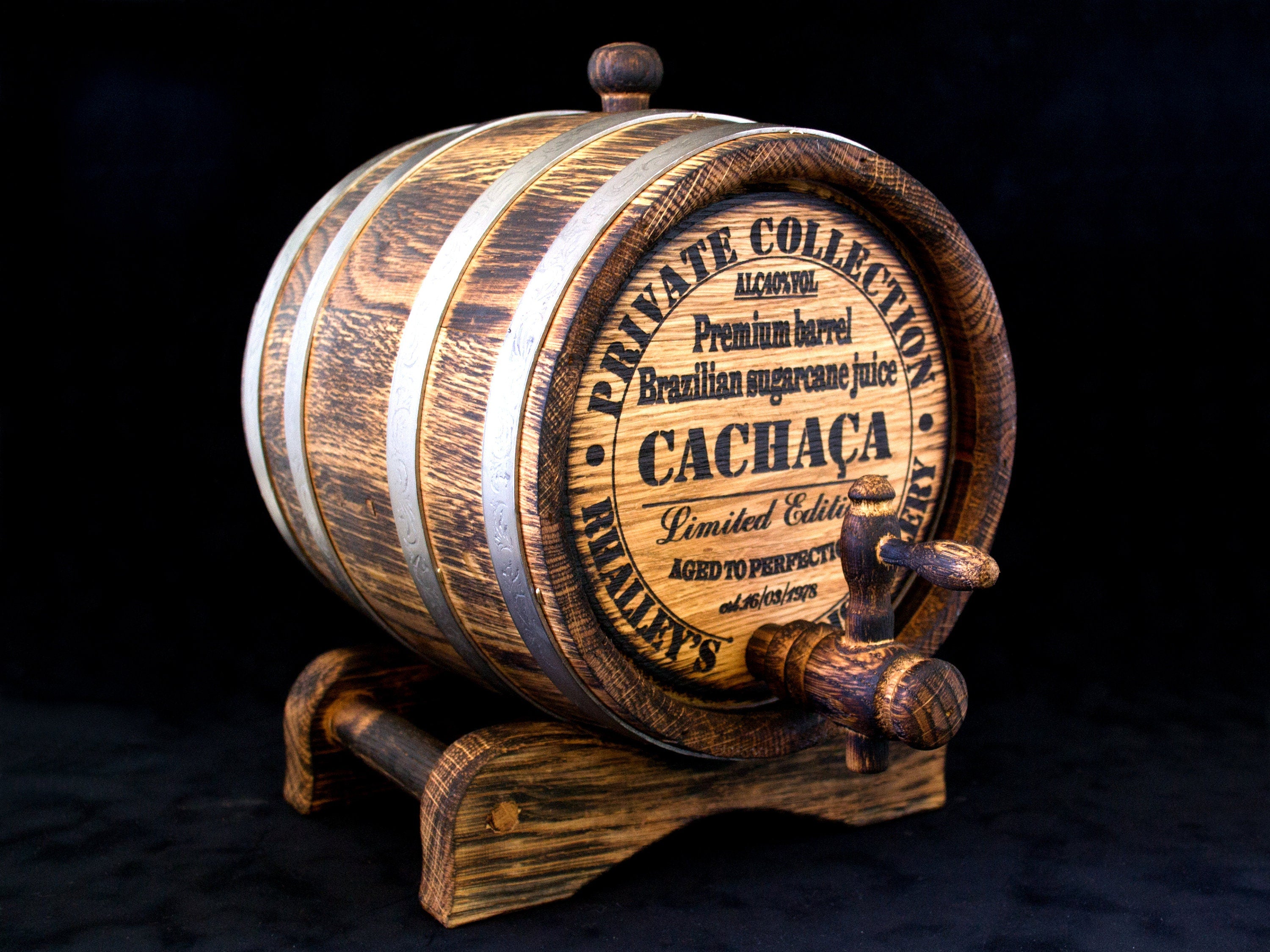 Personalized aging oak whiskey barrel Barrel 1, 3, 5. 10, 15 L Oak Barrel, Rum Bourbon Barrel, Aging Barrel Gift for Man Scotch Lover barrel