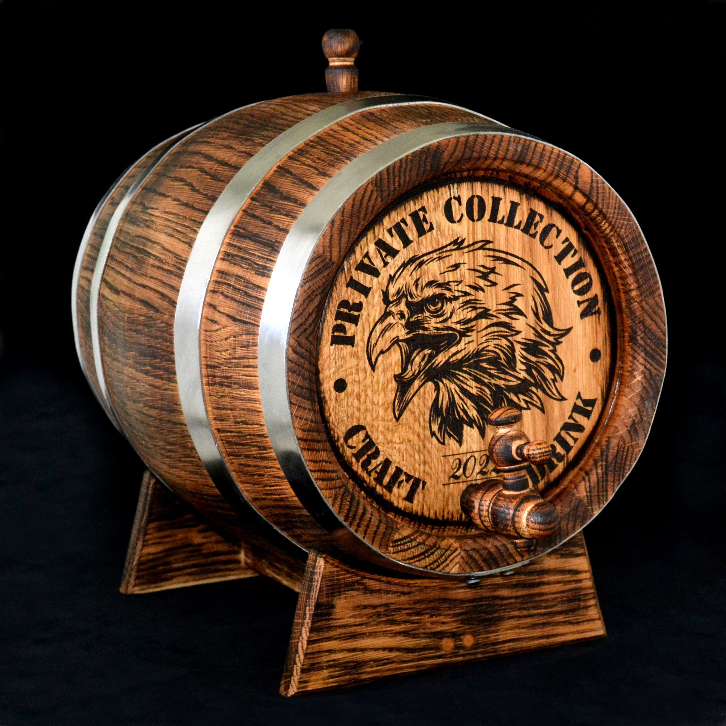 Whiskey Barrel, 1, 2, 3, 5. 10, 15 Liter Oak Barrel, Rum Barrel, Aging Barrel Bourbon Barrel Gift for Man Scotch Lover oak winemaker barrel