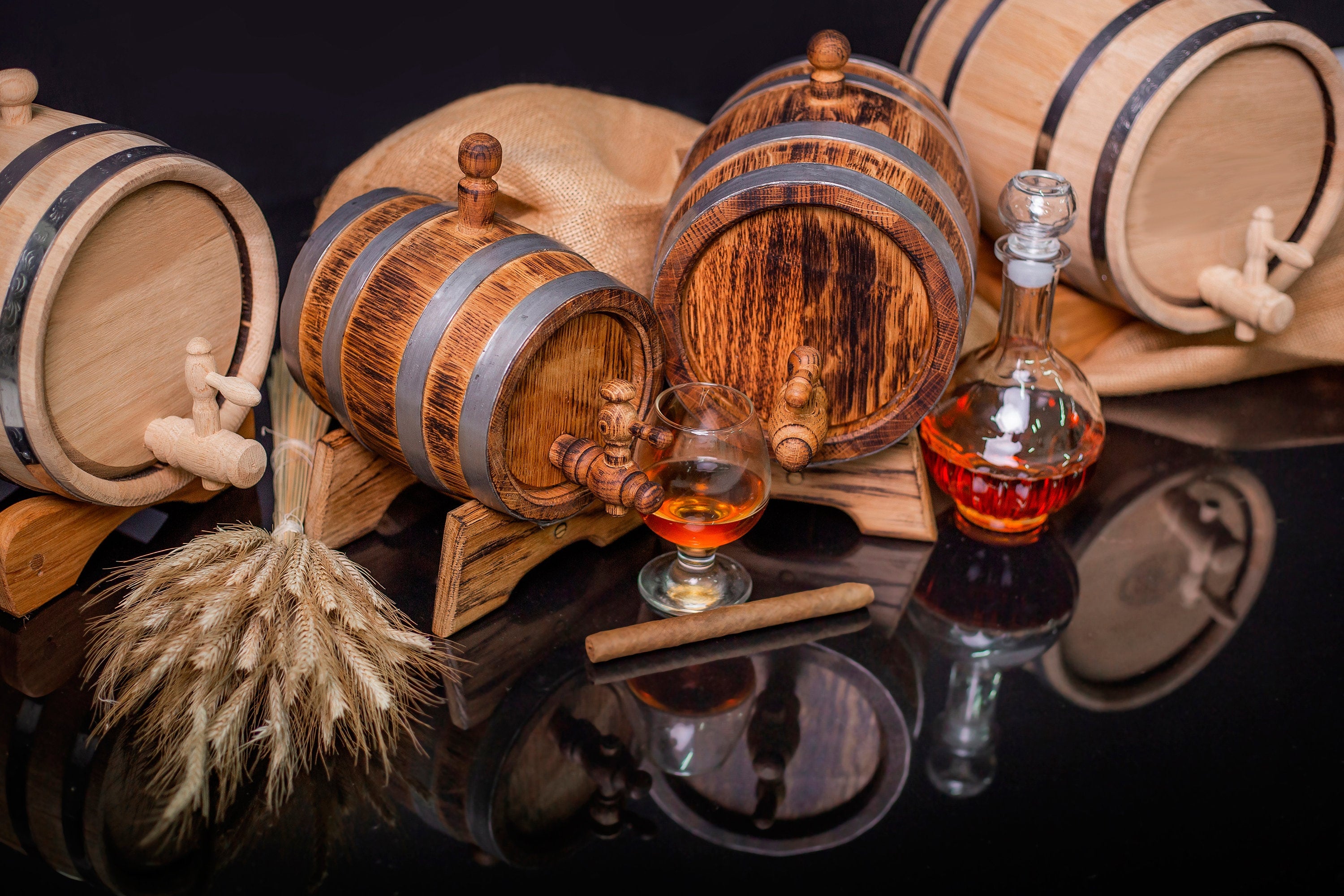 Personalized oak Barrel, Oak cask 1 liter Aging Barrel Bourbon Rum Scotch  Whiskey Gift for Men him dad Groomsmen Groom Gift