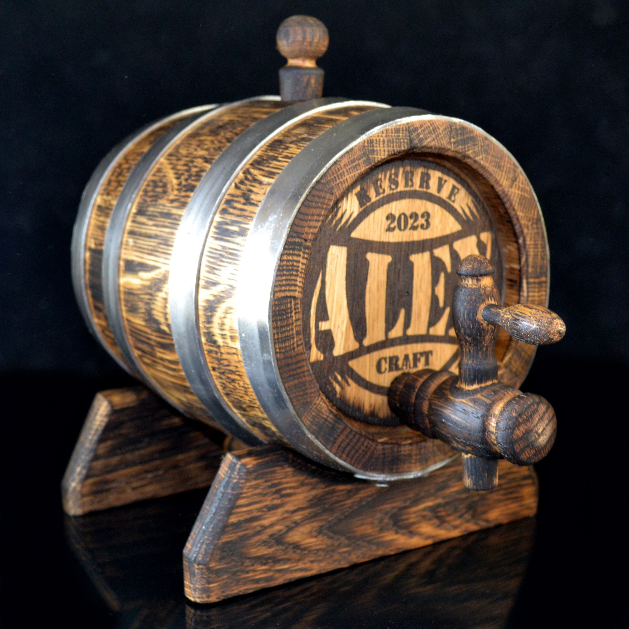 Personalized Oak Whiskey Aging Barrel 1, 2, 3, 5, 10, 15 Liter Rum Barrel, Bourbon Barrel Gift for Man Scotch Lover oak winemaker barrel
