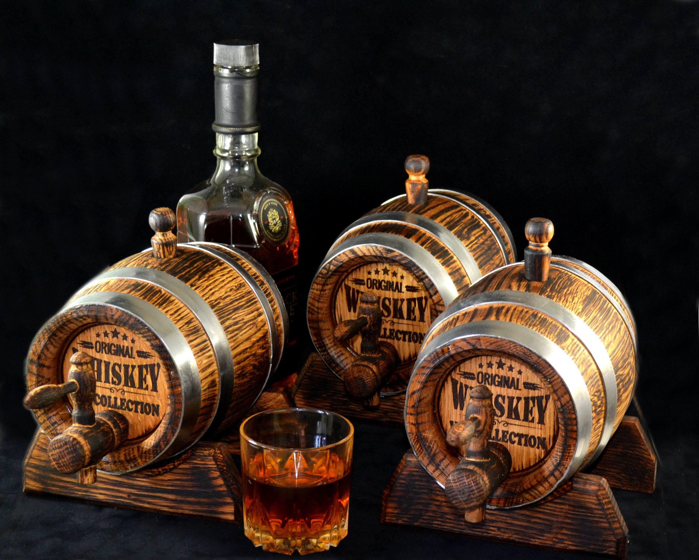 Personalized oak Barrel, Oak cask 1, 2, 3, 5. 10, 15 Liter, Aging Barrel Rum Bourbon Scotch  Whiskey Gift for Men him dad Groomsmen Groom