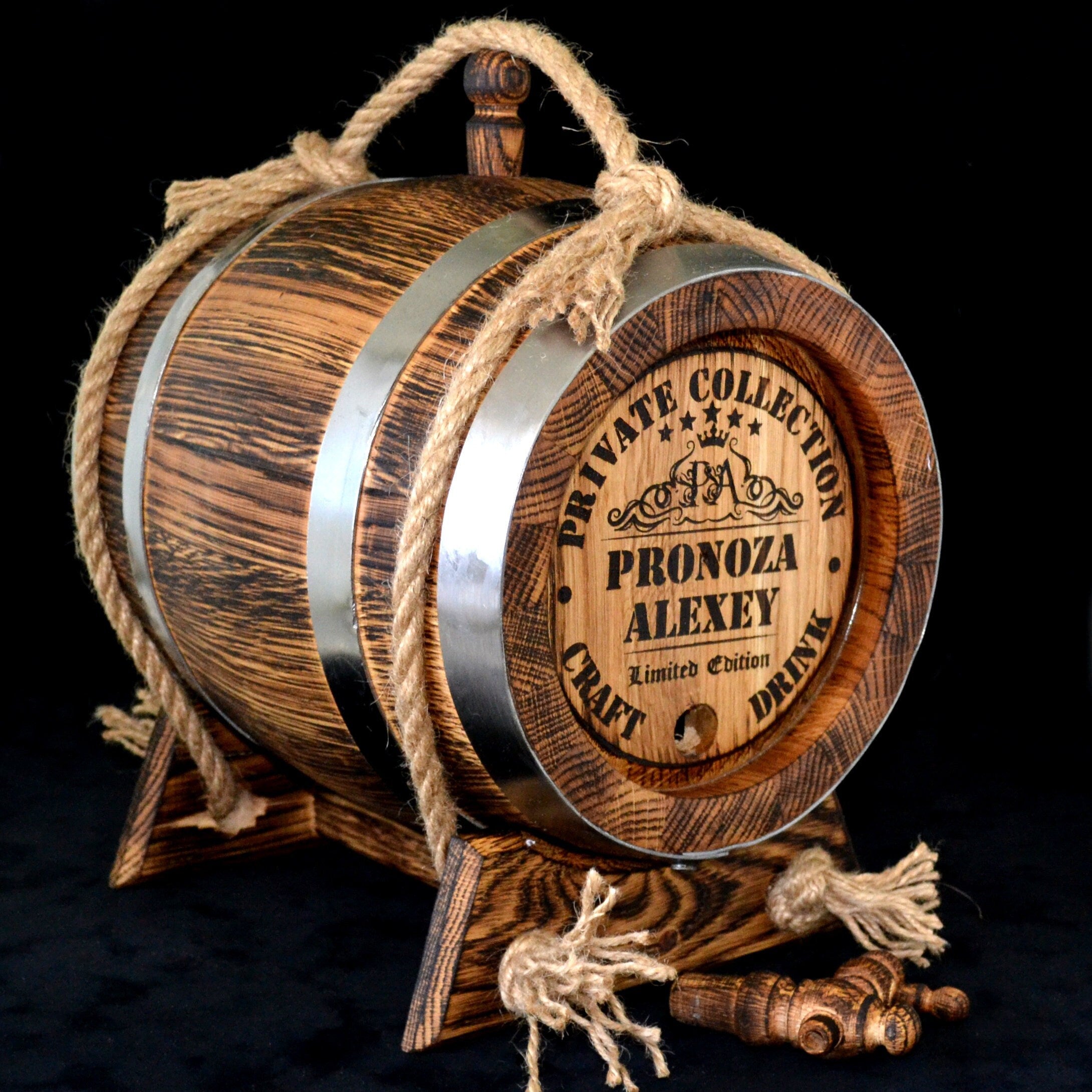 Personalization Barrel 1, 2, 3, 5, 10, 15 Liter Whiskey Oak Retro Barrel antique Rum Barrel Bourbon Oak Aging Barrel Gift  Man Scotch Lover