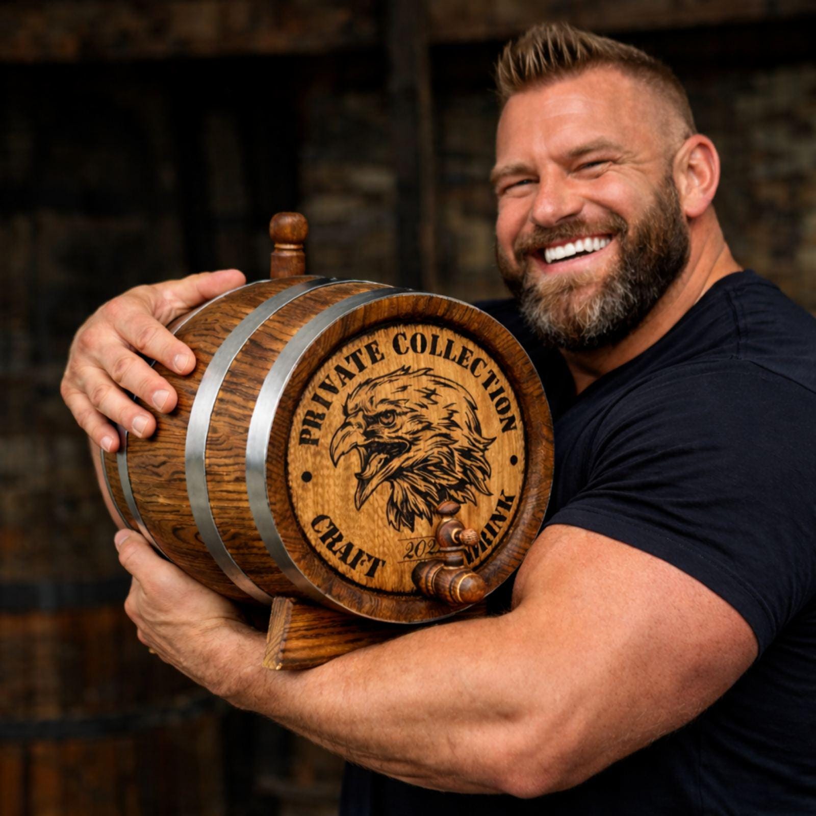 Personalized oak Barrel, Oak cask 1, 2, 3, 5, 10, 15 Liter, Aging Barrel Bourbon Rum Scotch  Whiskey Gift for Men him dad Groomsmen Groom