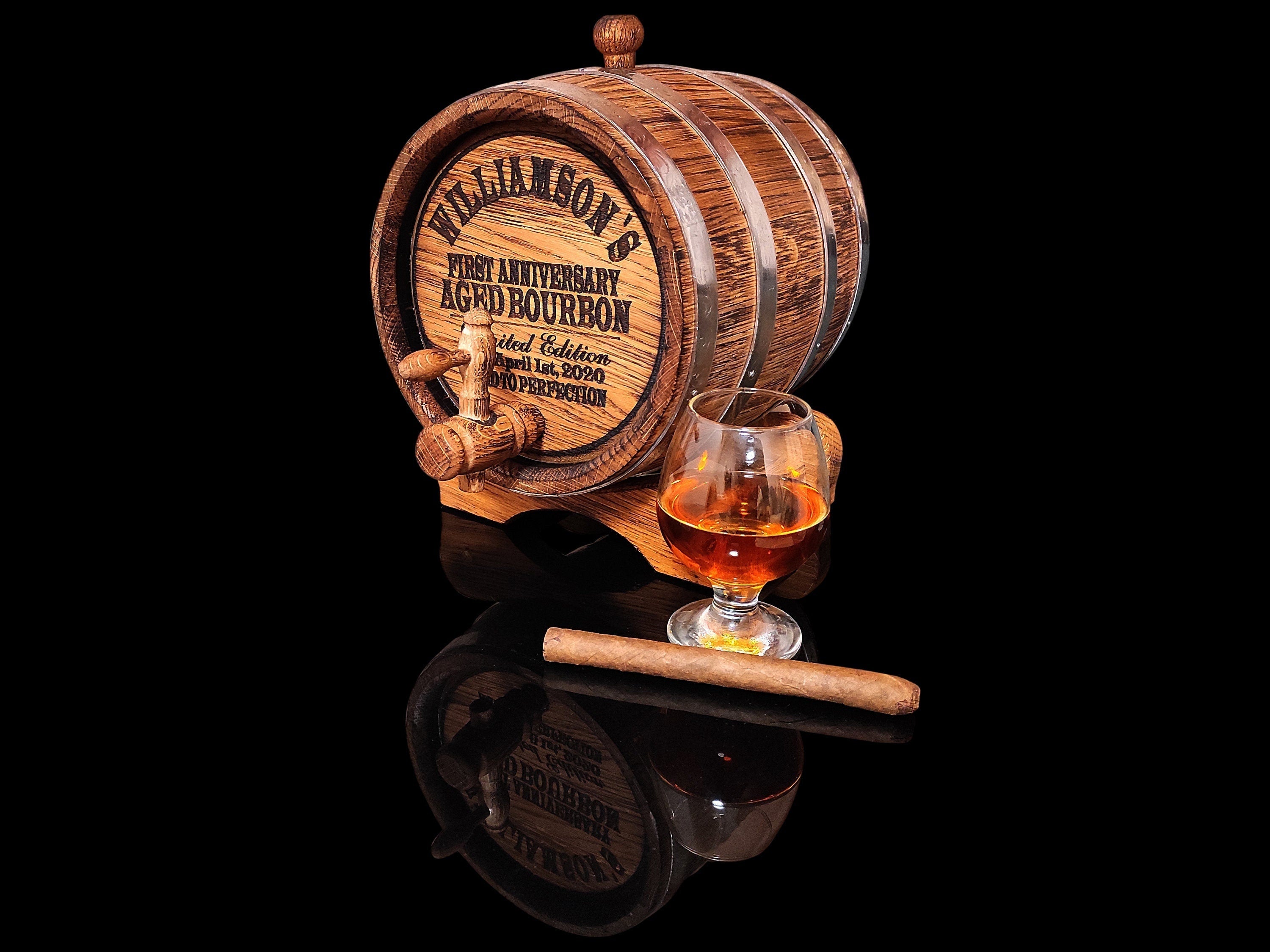 Personalized solid oak whiskey Barrel 1, 2, 3, 5. 10, 15 L Oak Barrel, Rum Bourbon, Aging Barrel Gift for Man Scotch Lover barrel