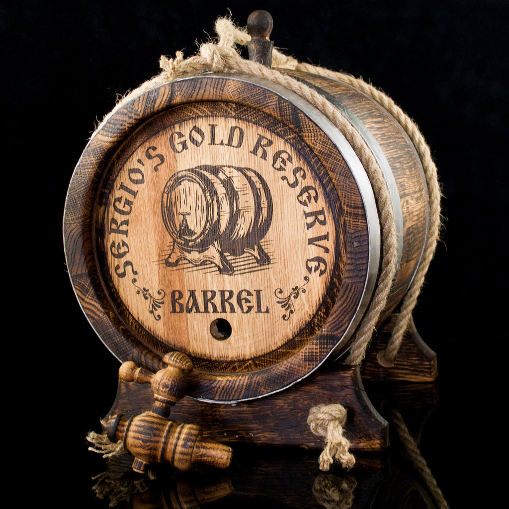 solid oak whiskey barrel 1, 2, 3, 5. 10, 15 L Oak Barrel, Rum Bourbon Personalized Barrel, Aging Barrel Gift for Man Scotch Lover barrel