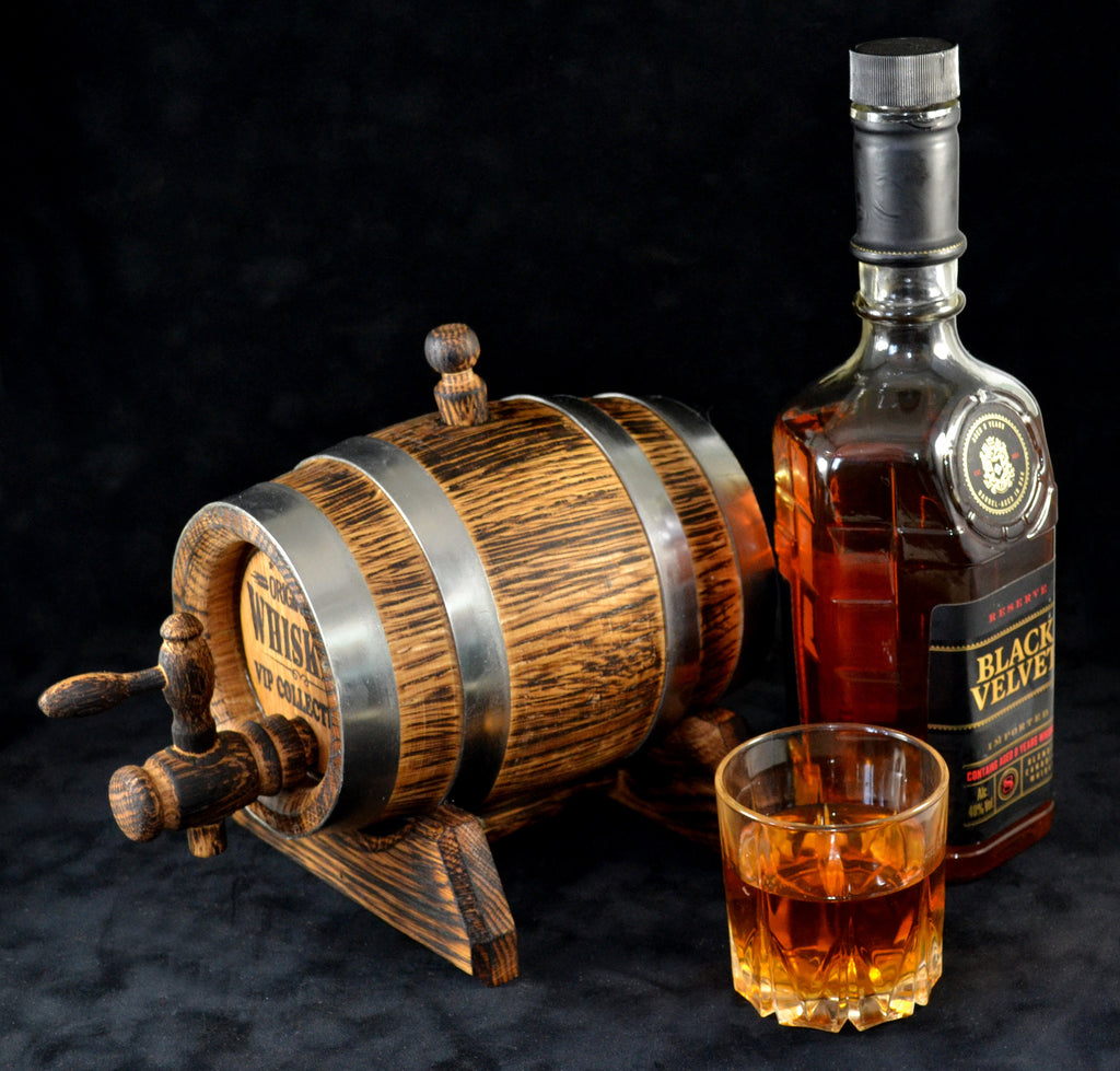 1 Liter Oak Whiskey Barrel, Rum Oak Barrel, Rum Barrel, Aging Barrel Bourbon Barrel Gift for Man Scotch Lover oak winemaker