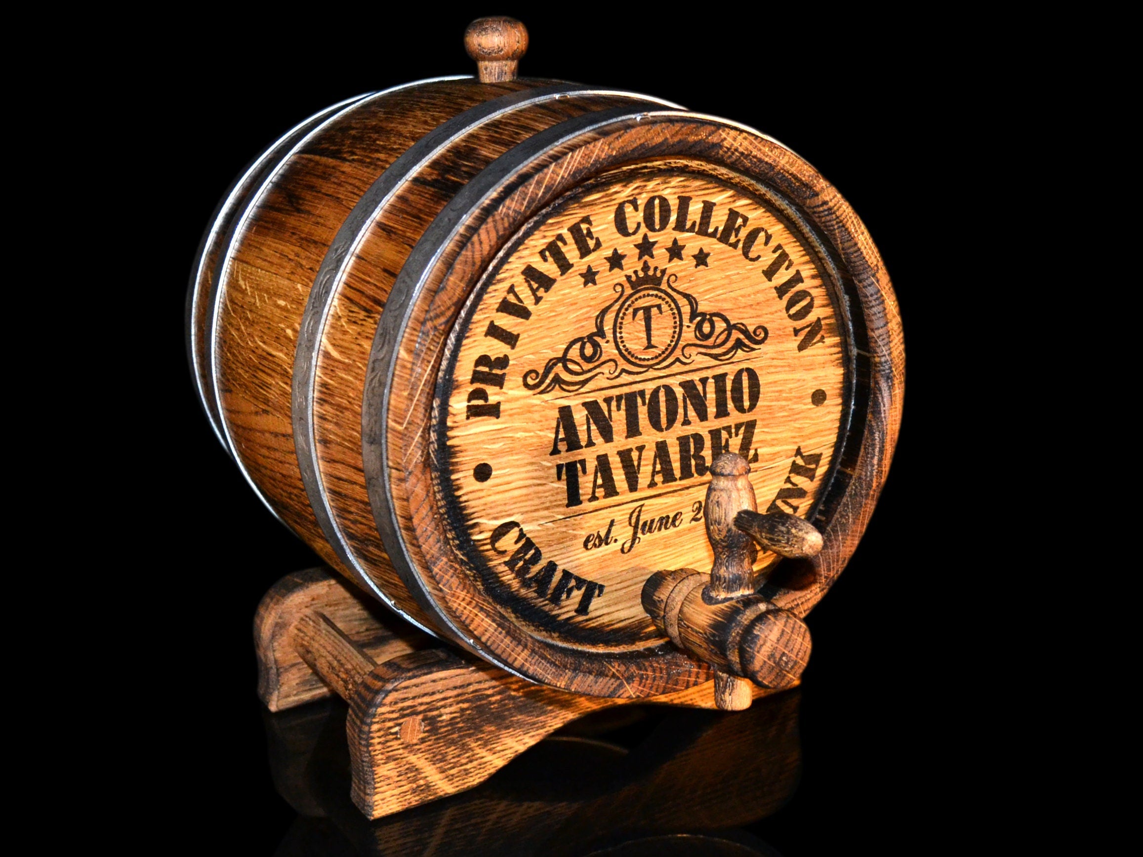 oak whiskey barrel Free shipping Personalized aging 1, 2, 3, 5, 10, 15L Oak Barrel Rum Bourbon Barrel Aging Gift for Man Scotch Lover barrel