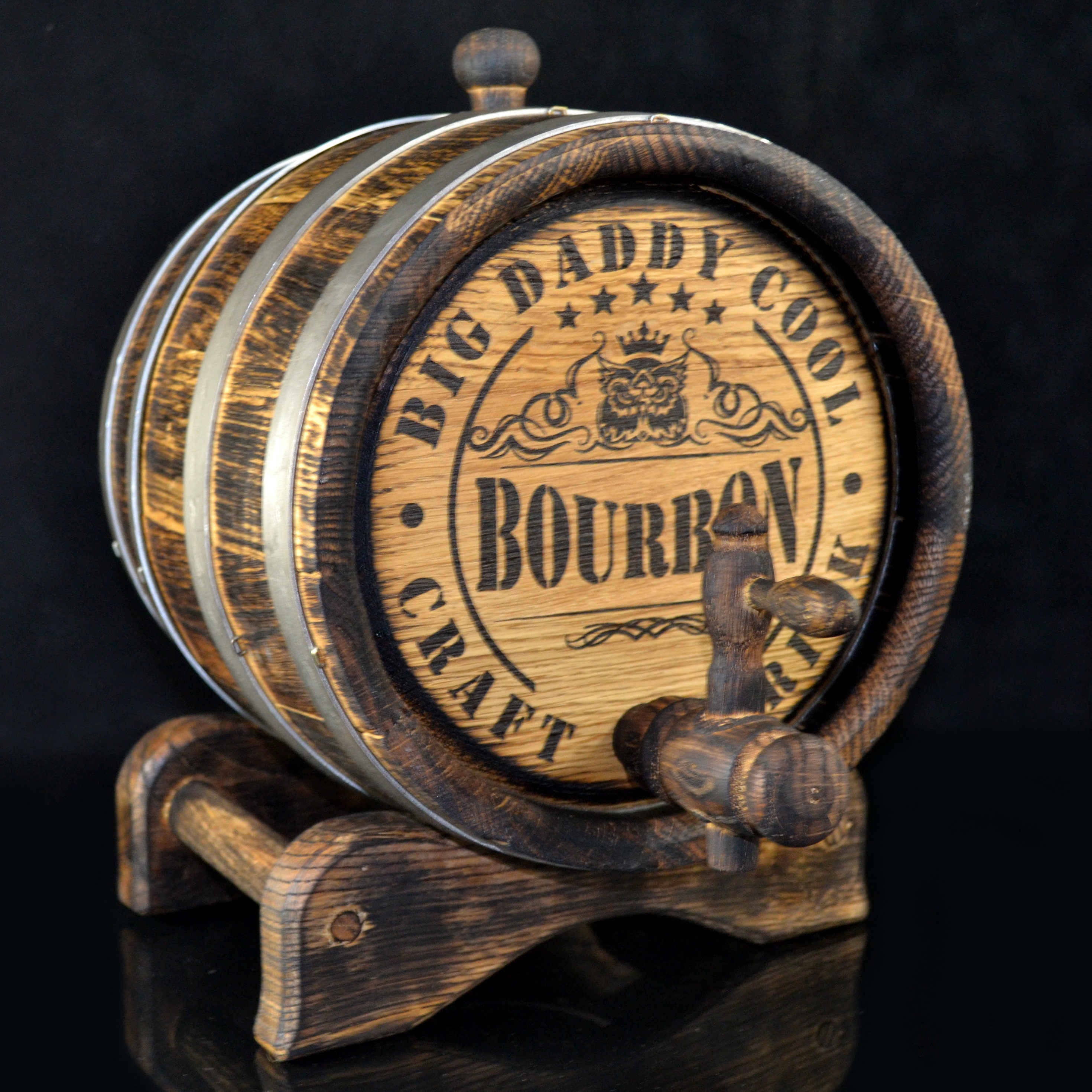 Personalized oak whiskey Barrel 1, 2, 3, 5, 10, 15 L aging Oak Barrel, Rum Bourbon  Aging Barrel Gift for Man Scotch Lover barrel