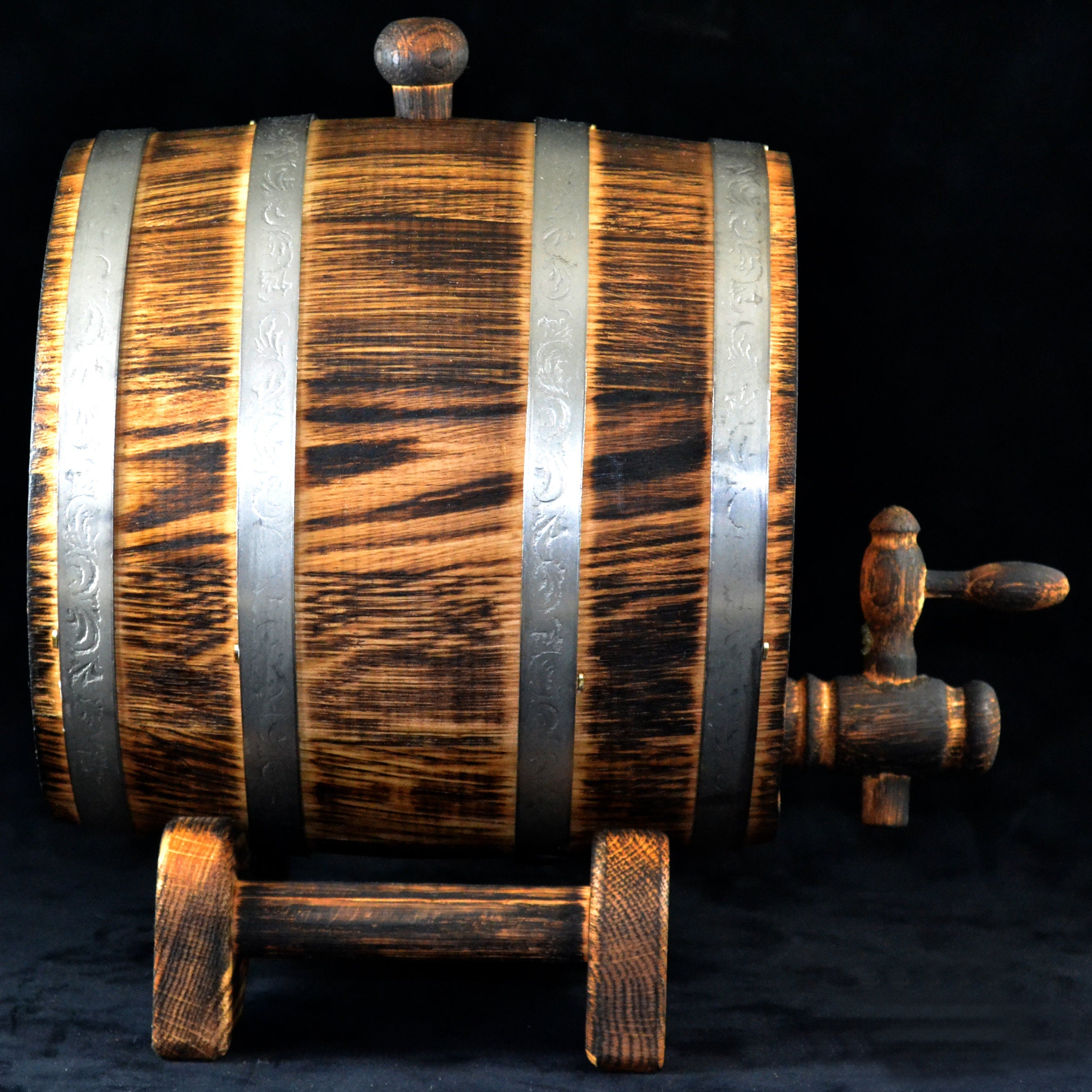 Aging Done Right: Personalized Oak Barrels for Whiskey Brandy, Bourbon 1, 2, 3, 5, 10, 15 Liter Stainless Tap, Oak cask Gift for Men him dad