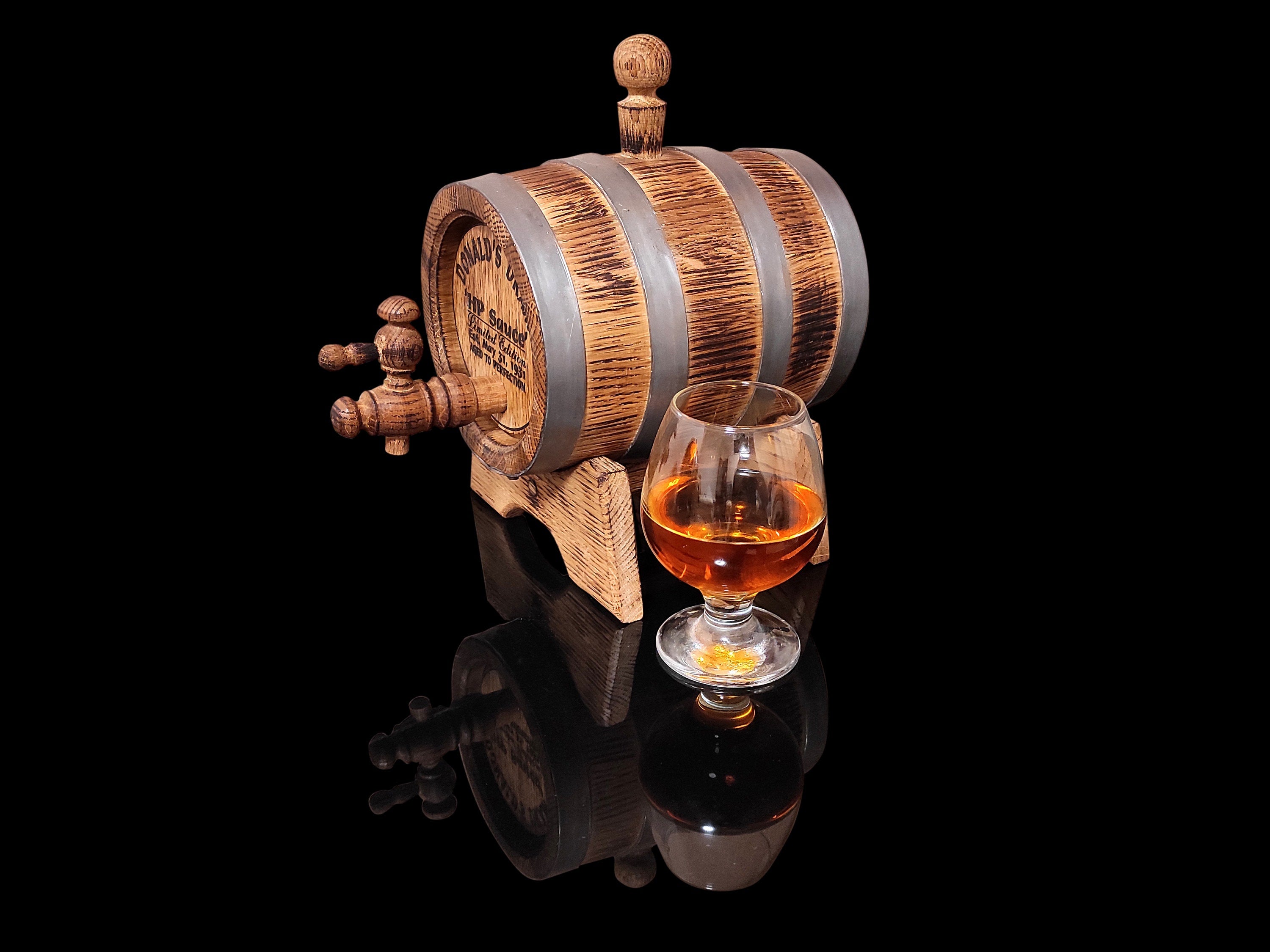 Personalized Oak Barrels: The Ultimate Gift for Whiskey Lovers  1, 2, 3, 5, 10, 15 L Handcrafted Oak Barrels for Elite Spirits
