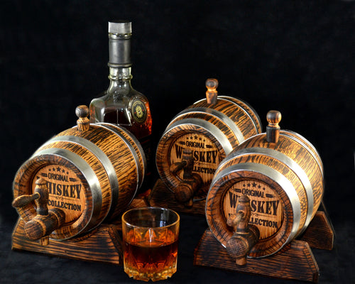 1 Liter Oak Whiskey Barrel, Rum Oak Barrel, Rum Barrel, Aging Barrel Bourbon Barrel Gift for Man Scotch Lover oak winemaker
