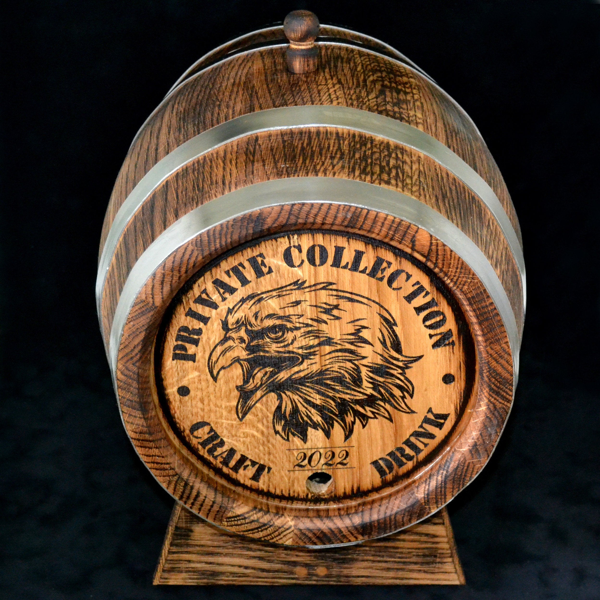 Whiskey Barrel, 1, 2, 3, 5. 10, 15 Liter Oak Barrel, Rum Barrel, Aging Barrel Bourbon Barrel Gift for Man Scotch Lover oak winemaker barrel