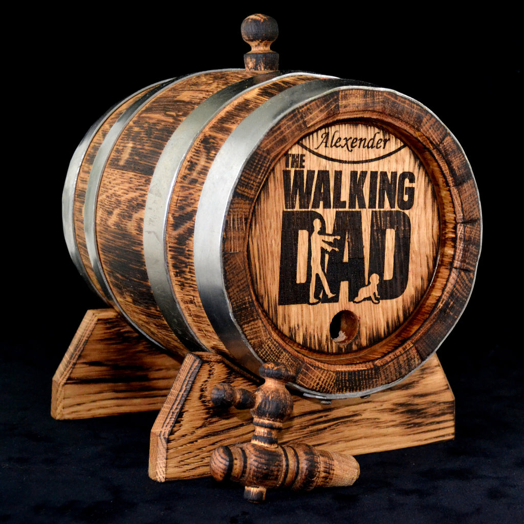 Personalized Oak Whiskey Aging Barrel 1, 2, 3, 5, 10, 15 Liter Rum Barrel, Bourbon Barrel Gift for Man Scotch Lover oak winemaker barrel