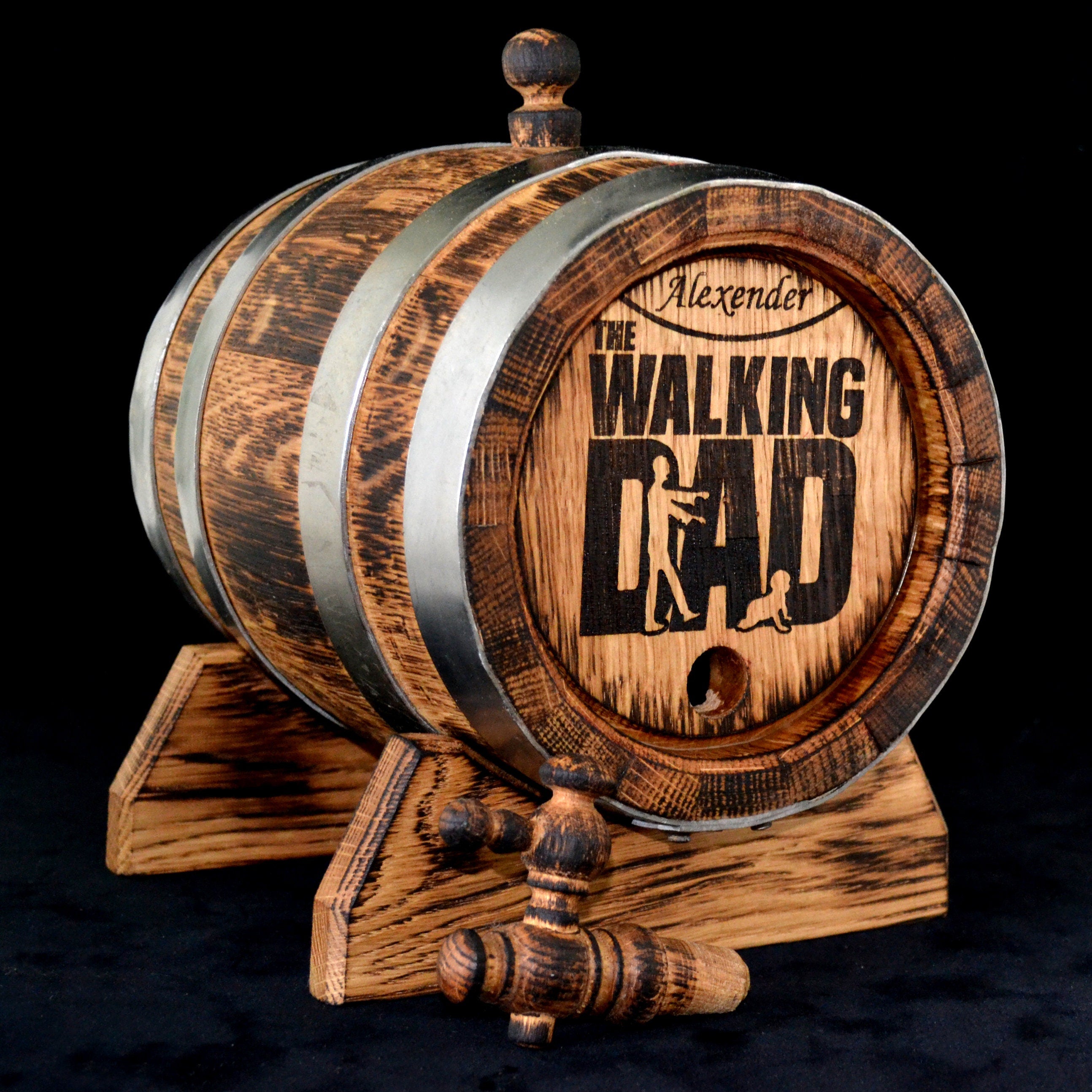 Personalized Oak Whiskey Aging Barrel 1, 2, 3, 5, 10, 15 Liter Rum Barrel, Bourbon Barrel Gift for Man Scotch Lover oak winemaker barrel