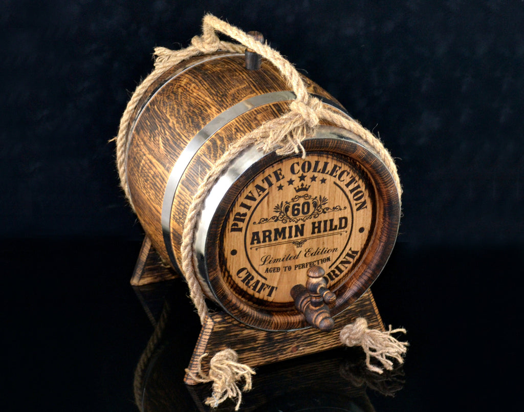 Personalized whiskey Barrel 1, 2, 3, 5. 10, 15 L Oak Rum Bourbon Barrel aging oak, Aging Barrel, cask Gift for Man Scotch Lover barrel