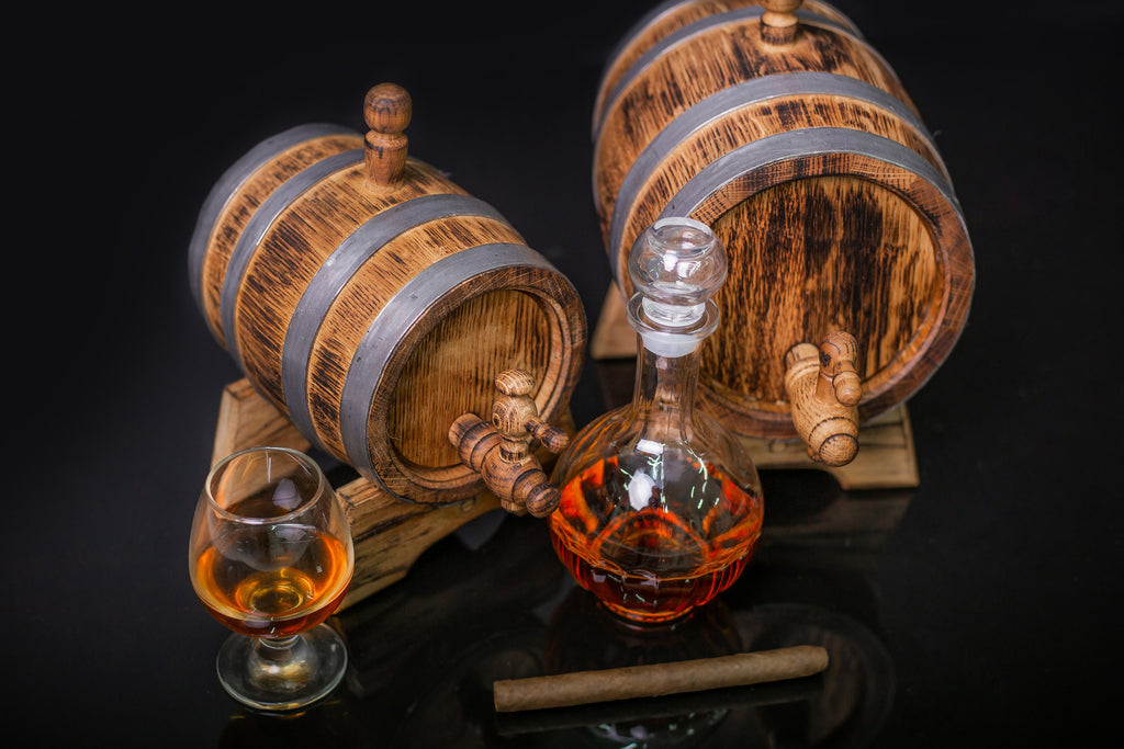 Oak Barrel, 1, 2, 3, 5. 10, 15 Liter Wooden Whiskey, Rum Black Wolf Barrel, Aging Bourbon Barrel Gift for Man Scotch Lover oak winemaker