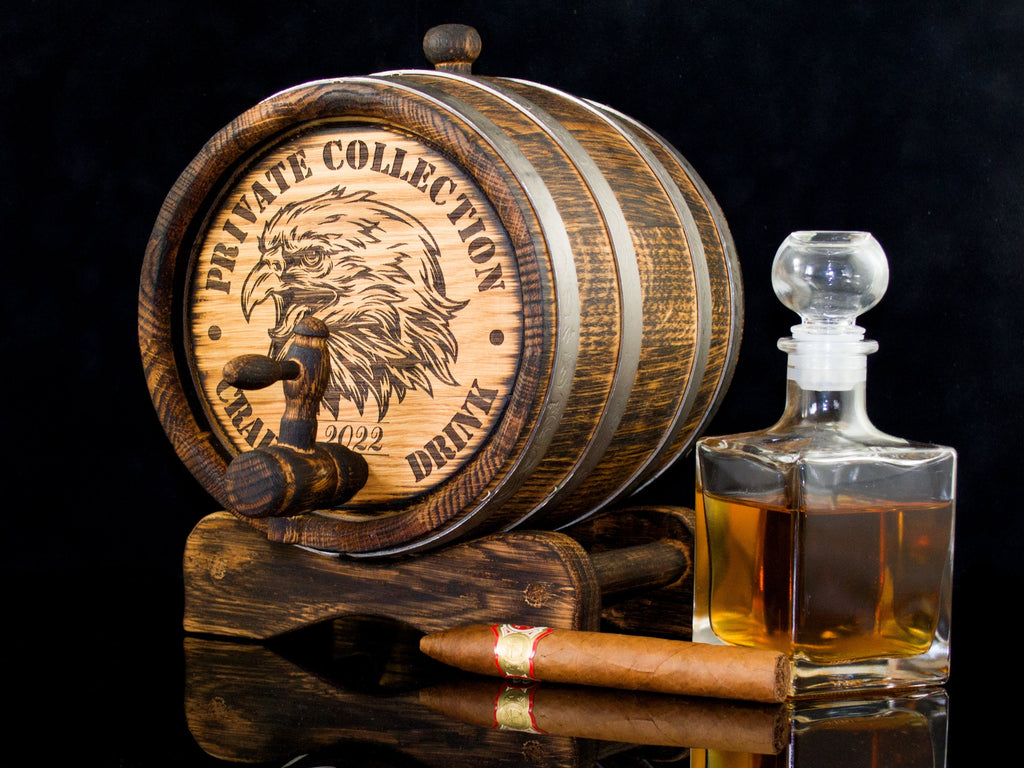 Personalized Oak Barrels for Aging Elite Spirits: The Perfect Gift for Whiskey lover Barrel 1, 2, 3, 5, 10 15 Liter Aging Bourbon Scotch Rum