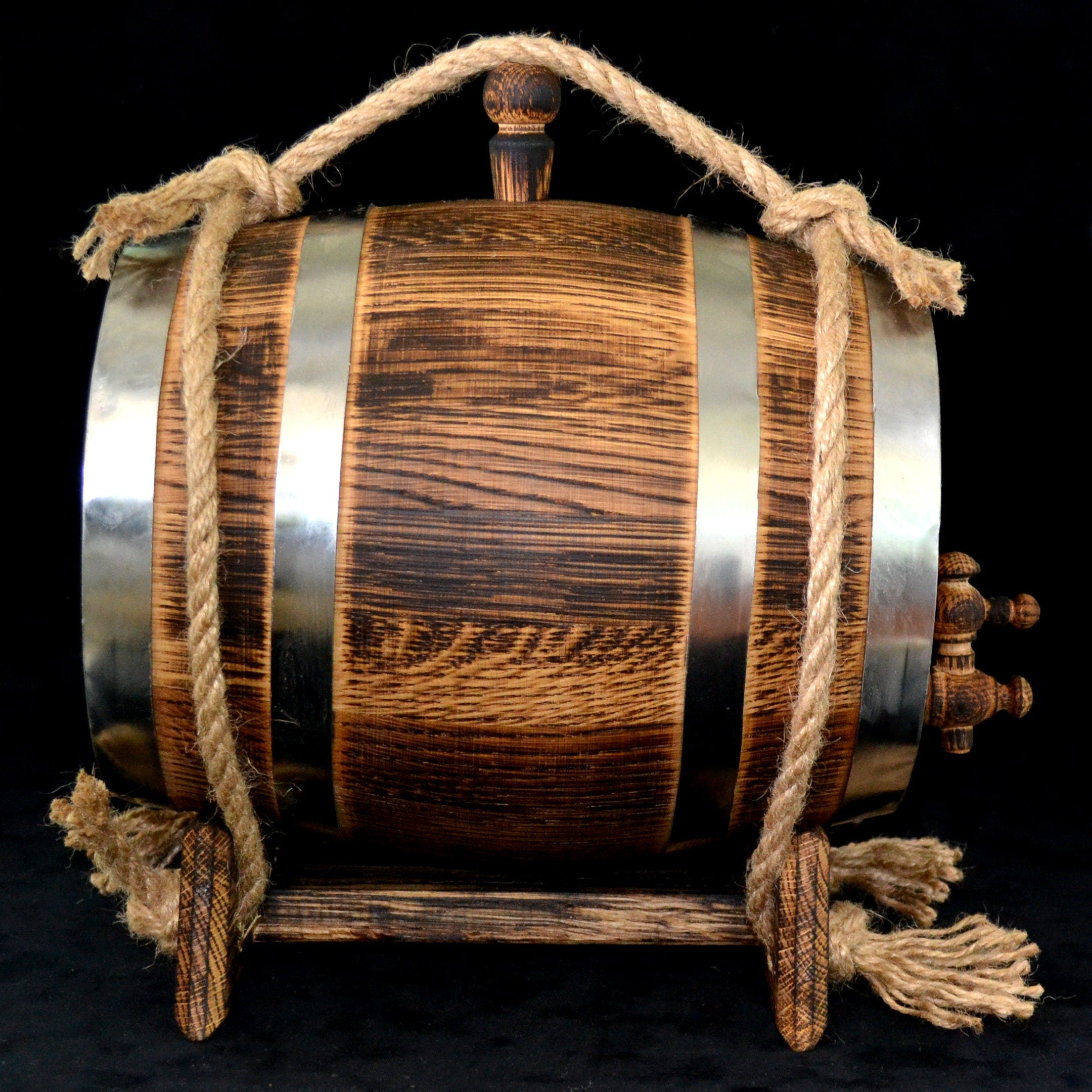 Whiskey Barrel 1, 2, 3, 5, 10, 15 Liter Oak Retro Barrel antique Rum Barrel Bourbon Oak Aging Barrel Gift for Man Scotch Lover oak winemaker