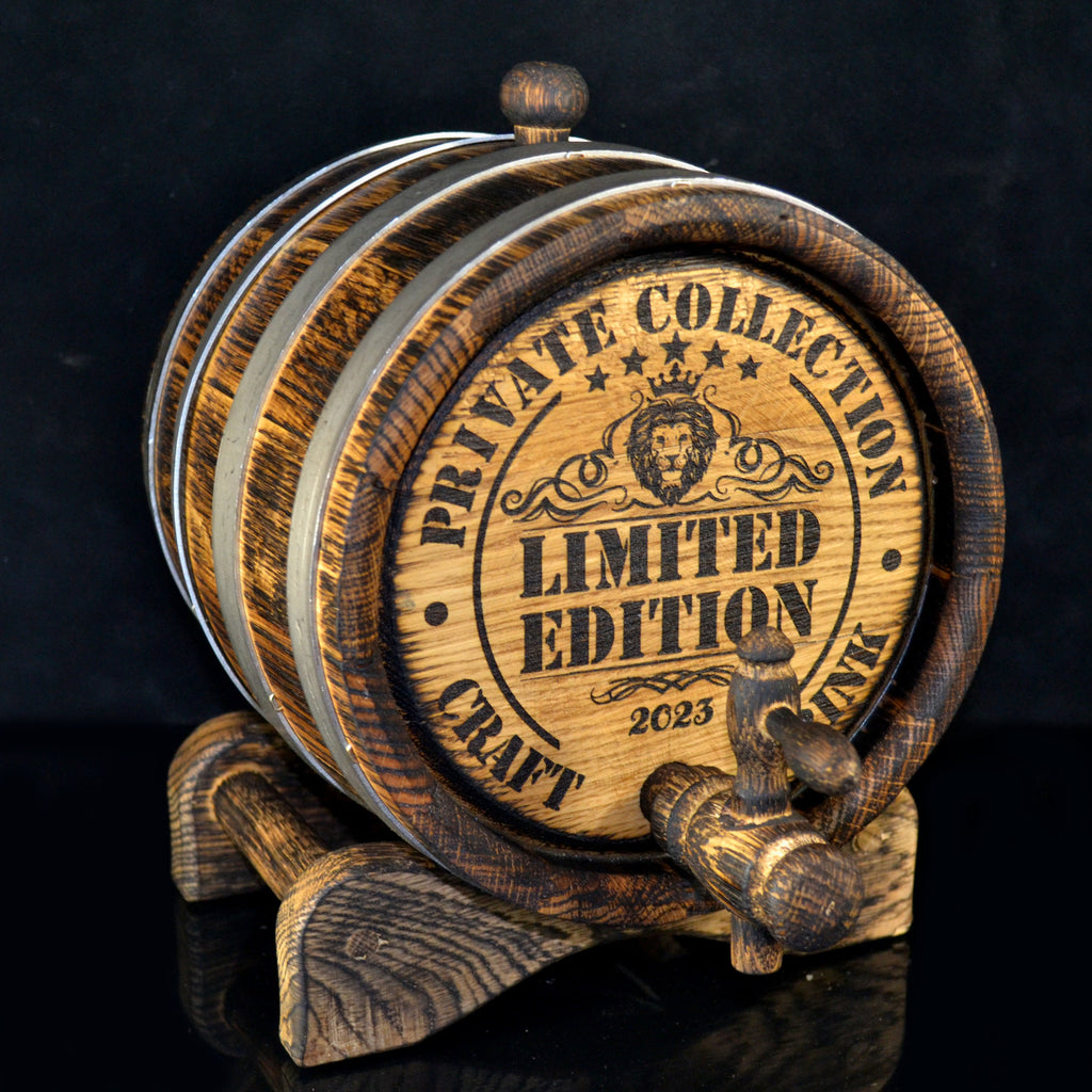 Personalized Oak Barrel: Crafted Elegance for Elite Spirits, Unforgettable Gifts for Whiskey Enthusiasts  1, 2, 3, 5, 10, 15 Liter Aging Rum